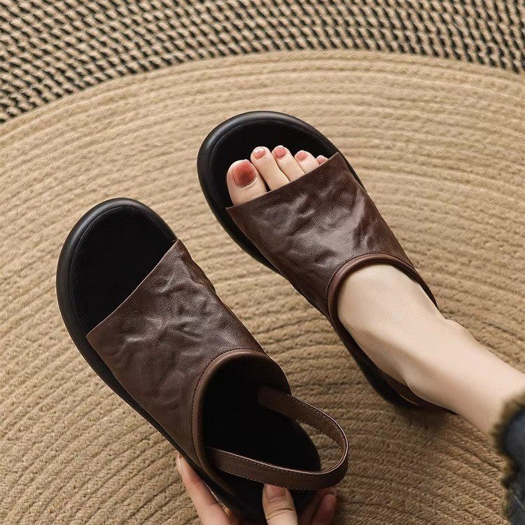 Damen offene Clogs mit elegantem Design und komfortablem Fußbett EB