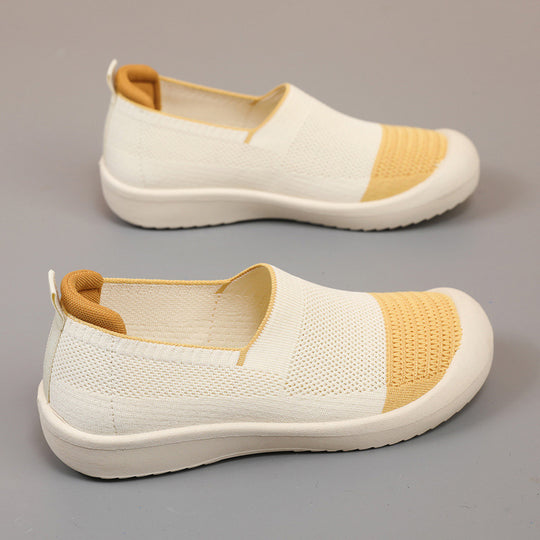 Damen Slip-On Sneakers mit atmungsaktivem Mesh-Obermaterial EB