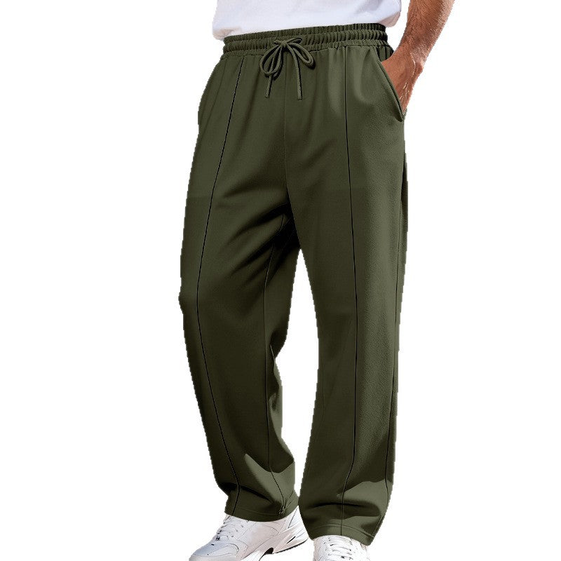 Herren nan weite Relax-Jogginghose mit Bügelfalte, elastischem Tunnelzugbund und seitlichen Eingrifftaschen EB