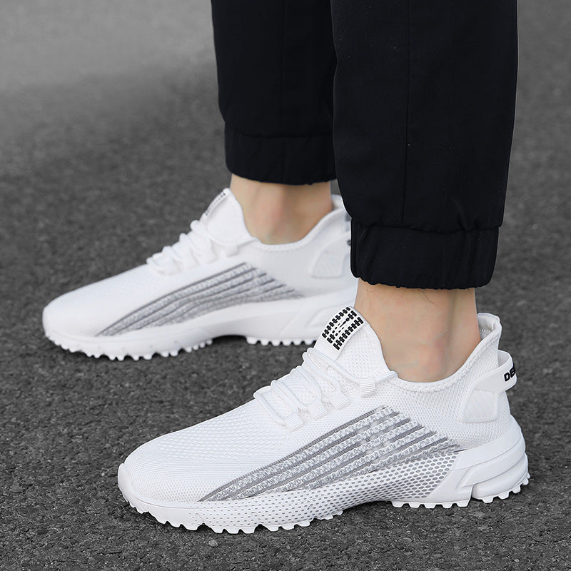 Damen Sportliche Sneakers mit rutschfester Profilsohle und atmungsaktivem Obermaterial EB