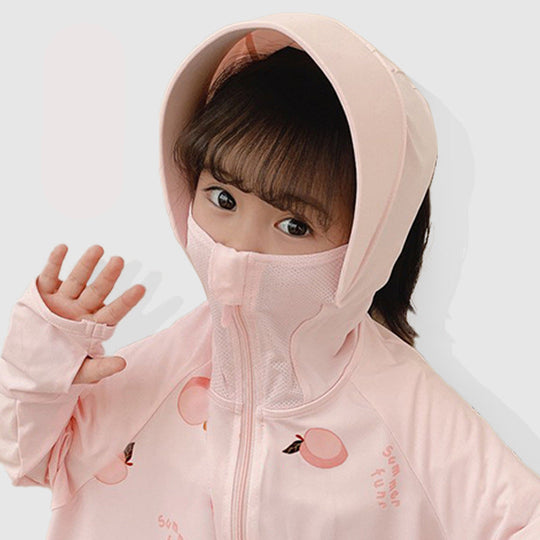 Kinder UV-Schutzjacke mit Kapuze und leichten atmungsaktiven Eigenschaften EB