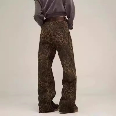 Damen weit geschnittene Haremshose im Wildleder-Look EB