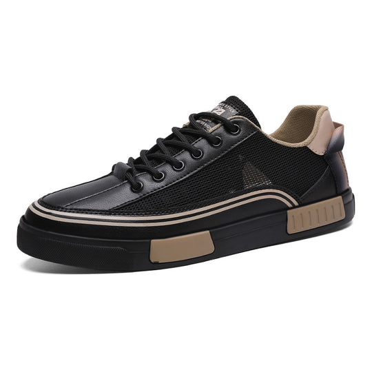 Unisex leichte Retro-Cupsohlen-Sneaker mit atmungsaktivem Mesh, gepolstertem Komfortfußbett und griffiger Gummilaufsohle EB
