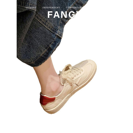 Damen Sportliche Sneaker mit hochwertiger Lederoberfläche und bequemem Fußbett EB