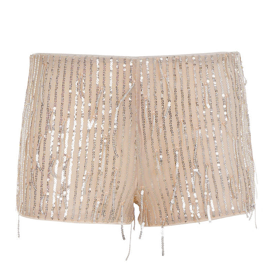 Damen glamouröse Pailletten-Shorts EB