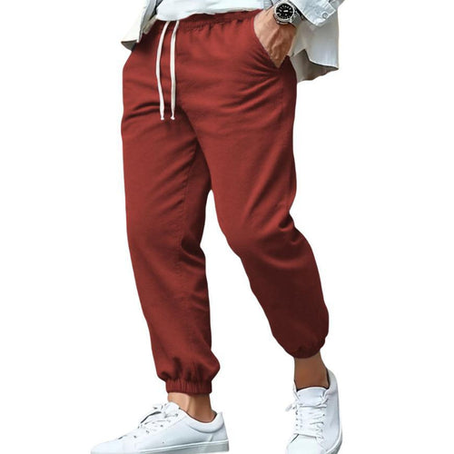 Herren nan tapered Sweat-Jogger mit elastischem Bund, Kordelzug und eingeschlossenen Bündchen EB
