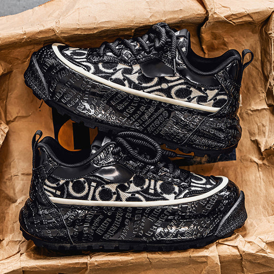 Damen Chunky Sneakers mit stilvollem Muster und hochwertiger Dämpfung EB