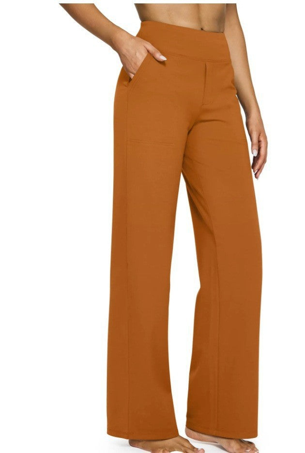 Damen Weitgeschnittene Lounge-Hose mit elastischem Bund EB