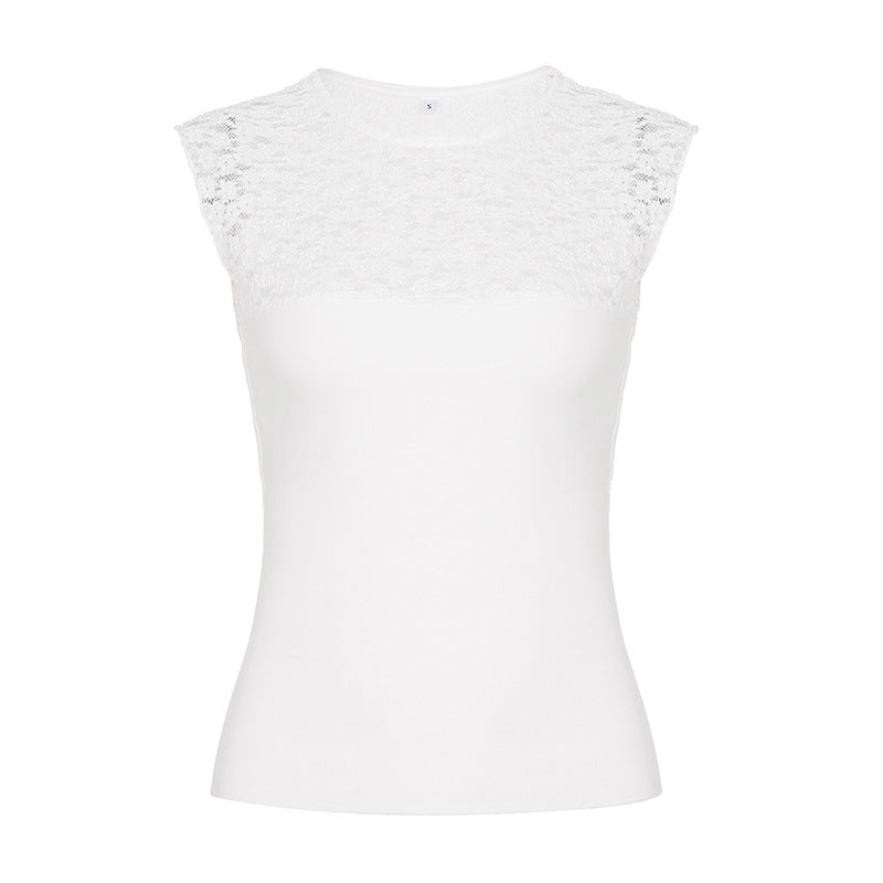 Damen Spitzen-Cami-Top mit stilvollem Design und feinen Akzenten EB