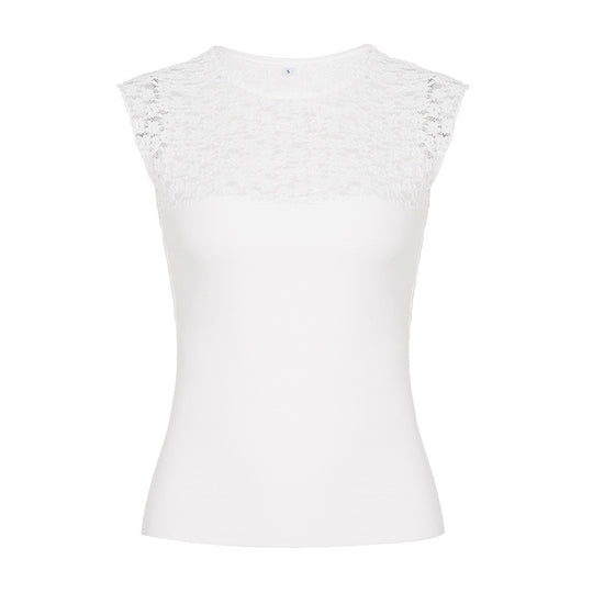 Damen Spitzen-Cami-Top mit stilvollem Design und feinen Akzenten EB