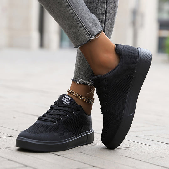 Damen Sportliche Leichtgewicht Sneakers mit atmungsaktivem Obermaterial EB