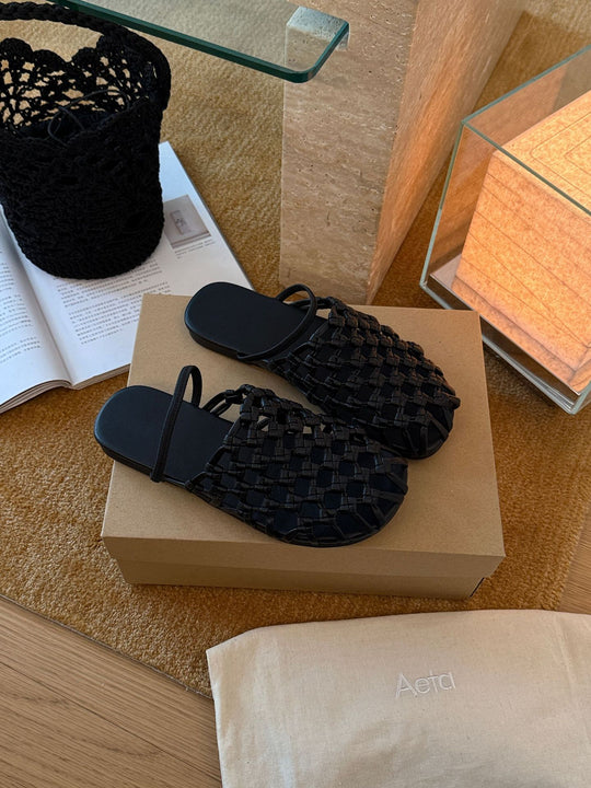 Damen geflochtene Sandalen EB