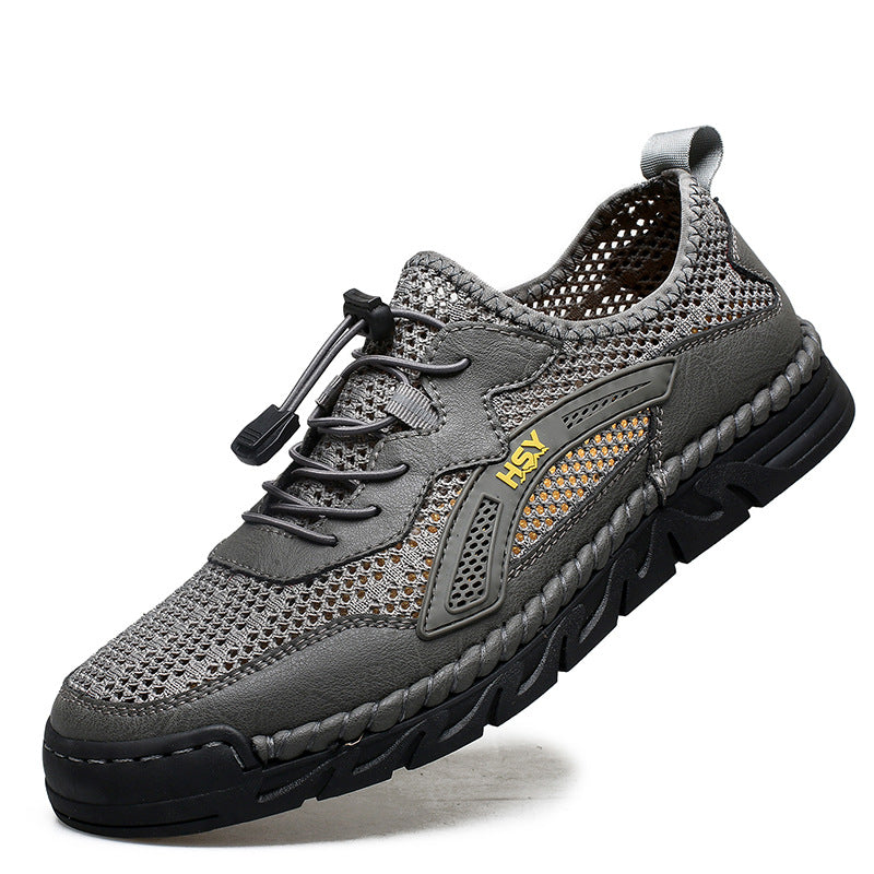 Herren Atmungsaktive Sportschuhe mit elastischem Schnellschnürsystem EB