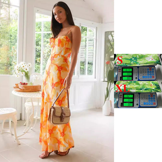 Damen Maxikleid mit elegantem Raffdesign und unterstützenden Spaghettiträgern EB