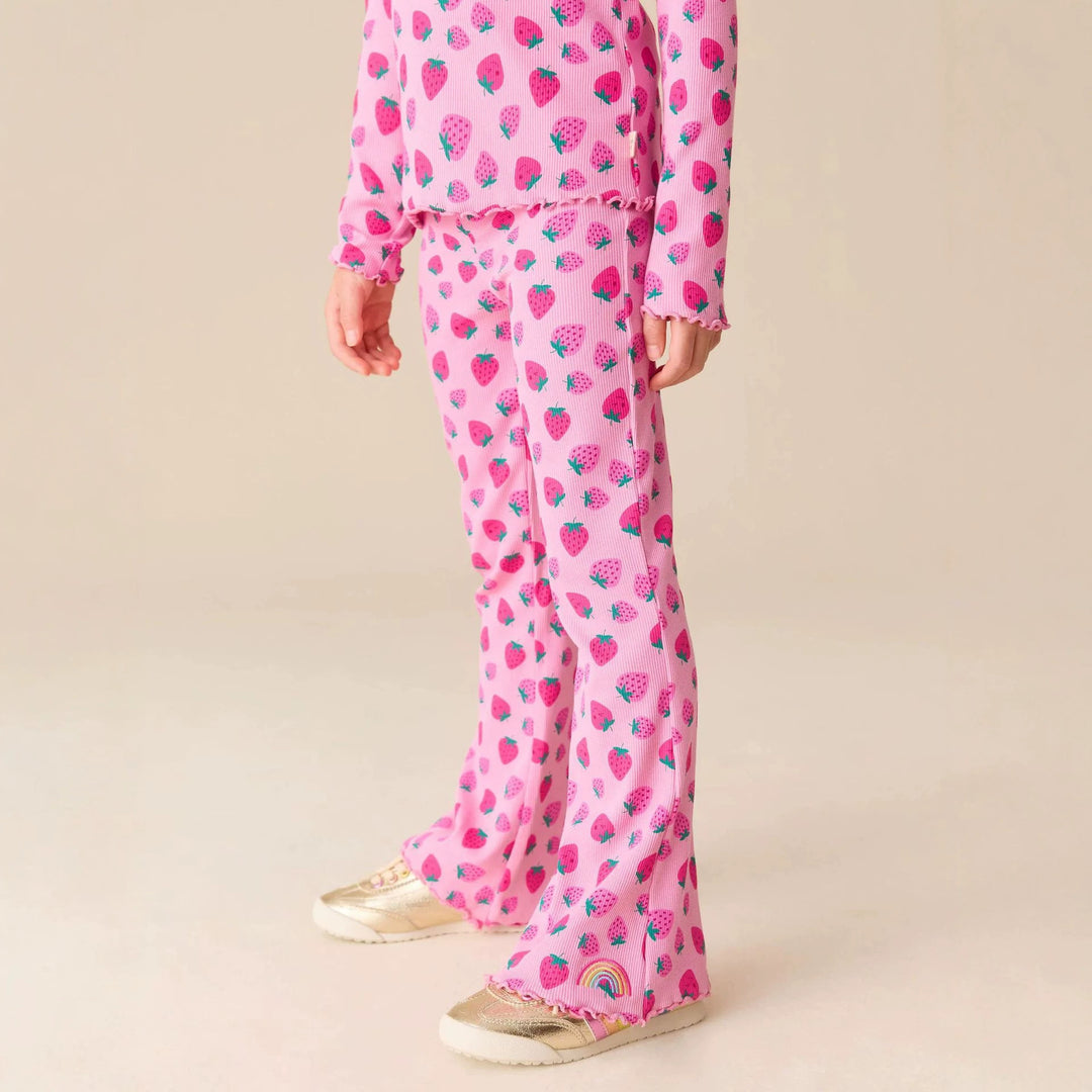Mädchen Leggings mit fröhlichem Erdbeer-Muster EB