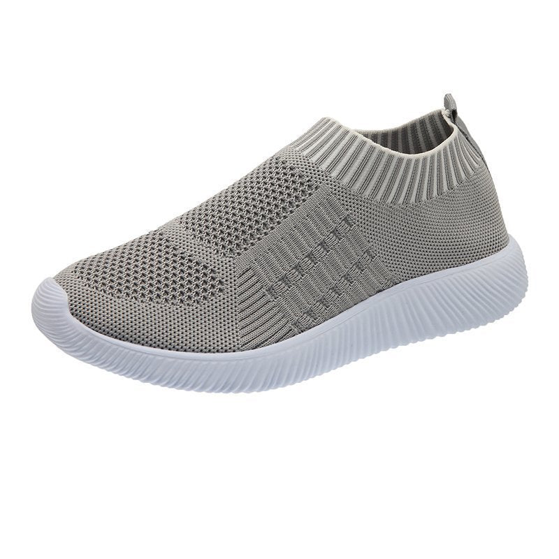 Damen Atmungsaktive Slip-On Sportschuhe mit flexibler Sohle EB