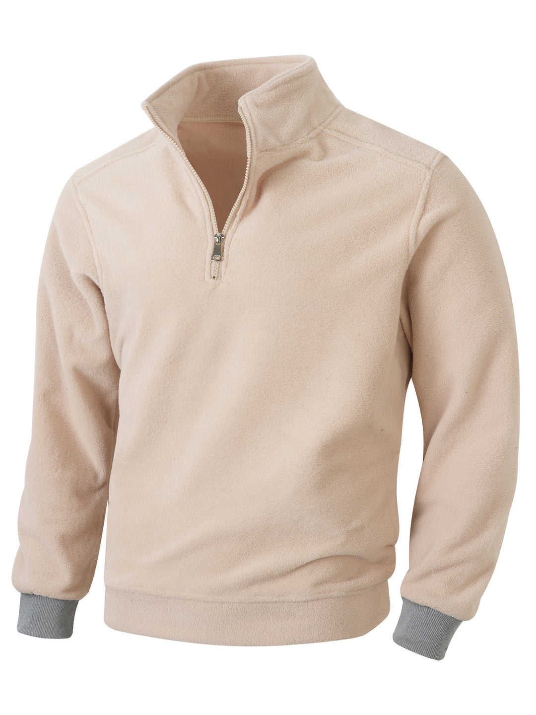 Herren Fleecejacke mit halblangem Reißverschluss EB