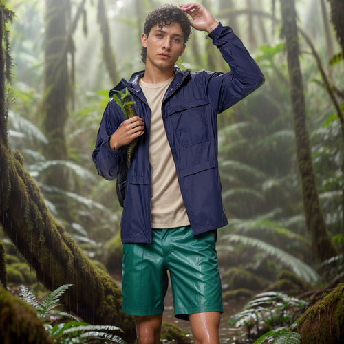 Herren leichte und atmungsaktive Outdoor-Jacke mit Kapuze EB