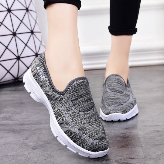 Damen nan elastische Schlupf-Sneaker mit orthopädischer Mittelfußstütze und rutschfester EVA-Sohle EB