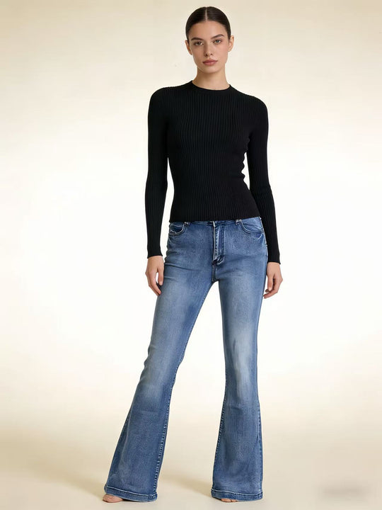 Damen elegantes cropped Oberteil mit Puffärmeln und Vintage-Stickerei EB