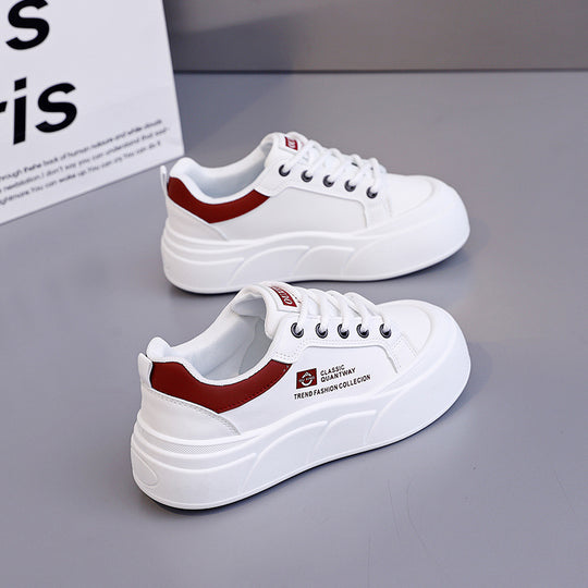 Damen modische Sneakers mit komfortablem Plateau und atmungsaktiver Sohle EB