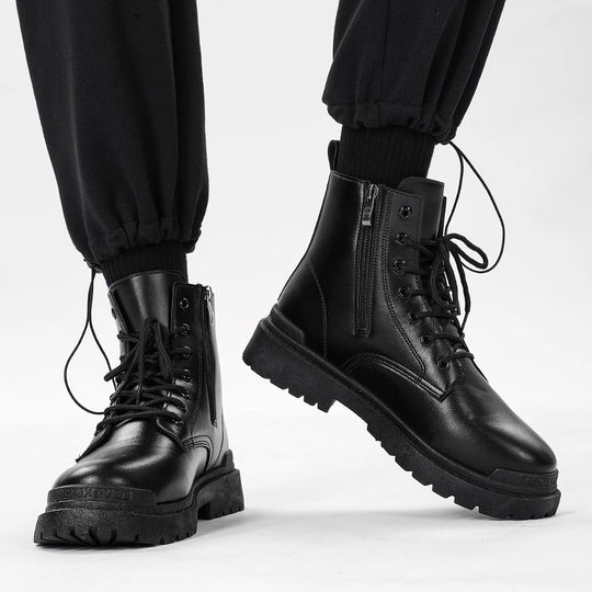 Damen robuste Stiefel mit rutschfester Sohle und modischem Design EB