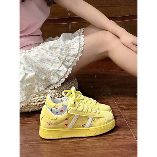 Damen Sportliche Sneaker mit klassischem Design und dämpfender Sohle EB