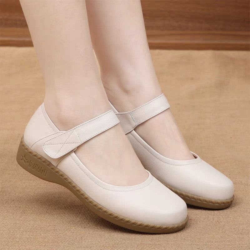Damen Mary Jane Ballerinas mit verstellbarem Riemen und ergonomischer Sohle EB
