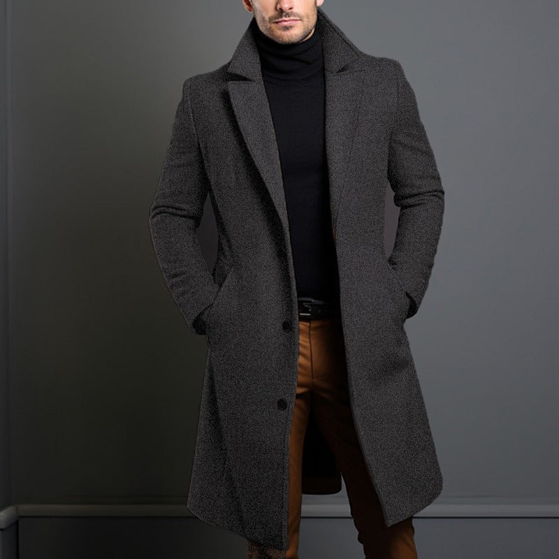 Herren eleganter Wollmantel EB