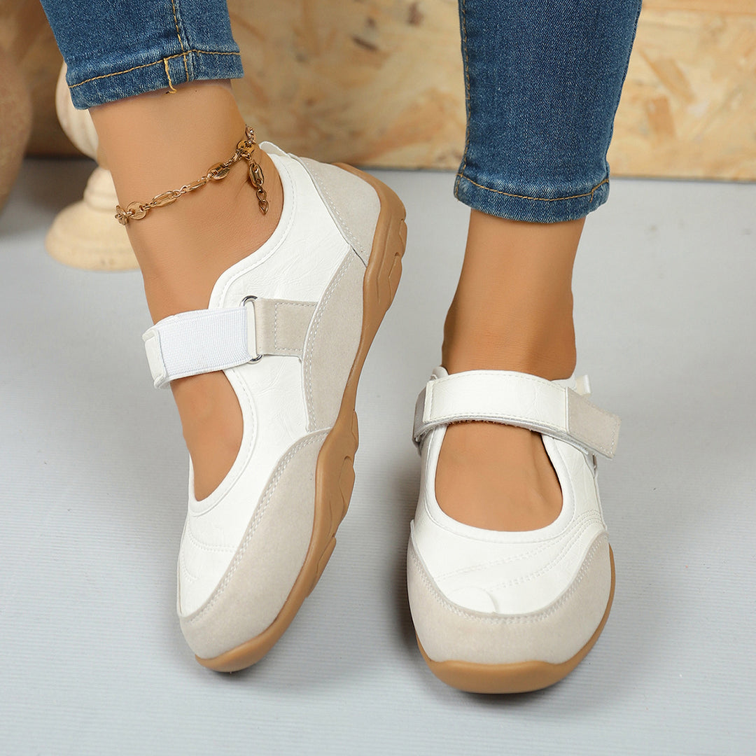Damen orthopädische Komfortschuhe mit verstellbarem Klettverschluss EB