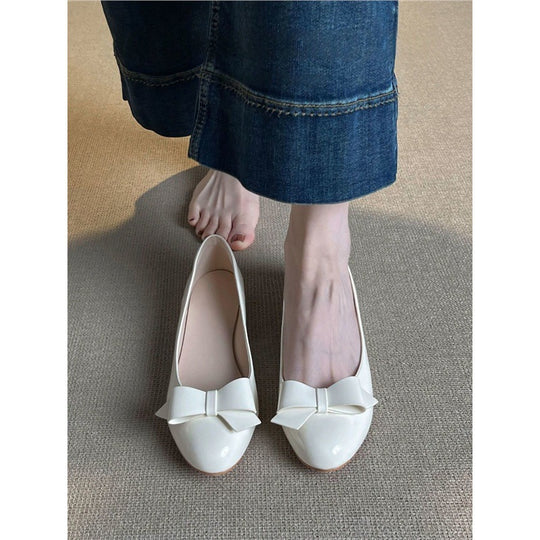 Damen Ballerinas mit elegantem Schleifendetail EB