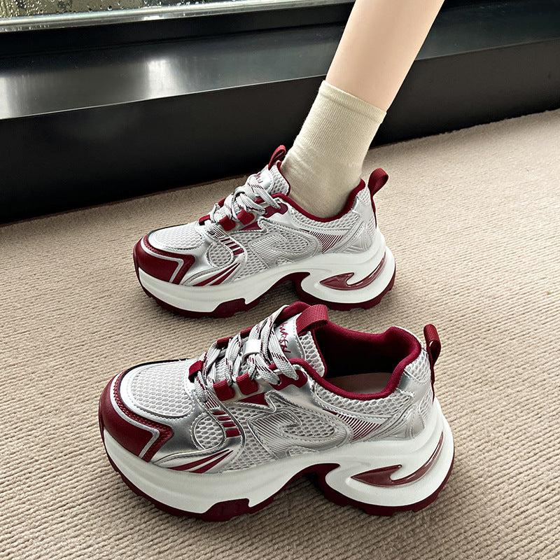 Damen Sportliche Sneakers mit atmungsaktivem Obermaterial und dämpfender Laufsohle EB