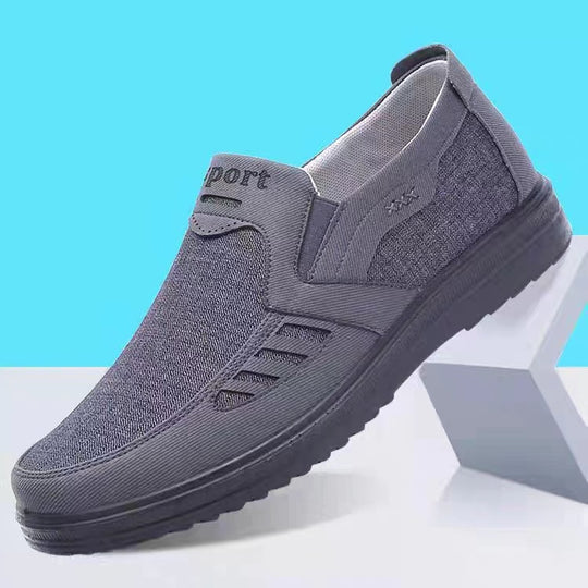 Damen sportliche Slip-On Sneakers mit atmungsaktivem Mesh-Obermaterial EB
