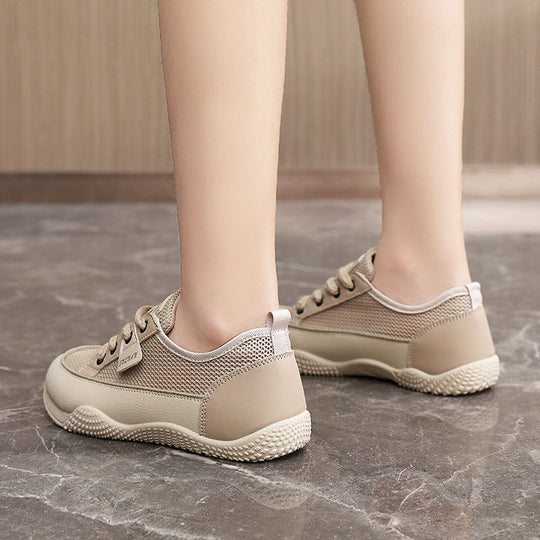 Damen Sportliche Freizeitsneaker mit atmungsaktiver Netzoberfläche und rutschfester Sohle EB