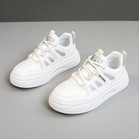 Damen Sportliche Sneakers mit dämpfender Laufsohle und atmungsaktiver Obermaterialstruktur EB