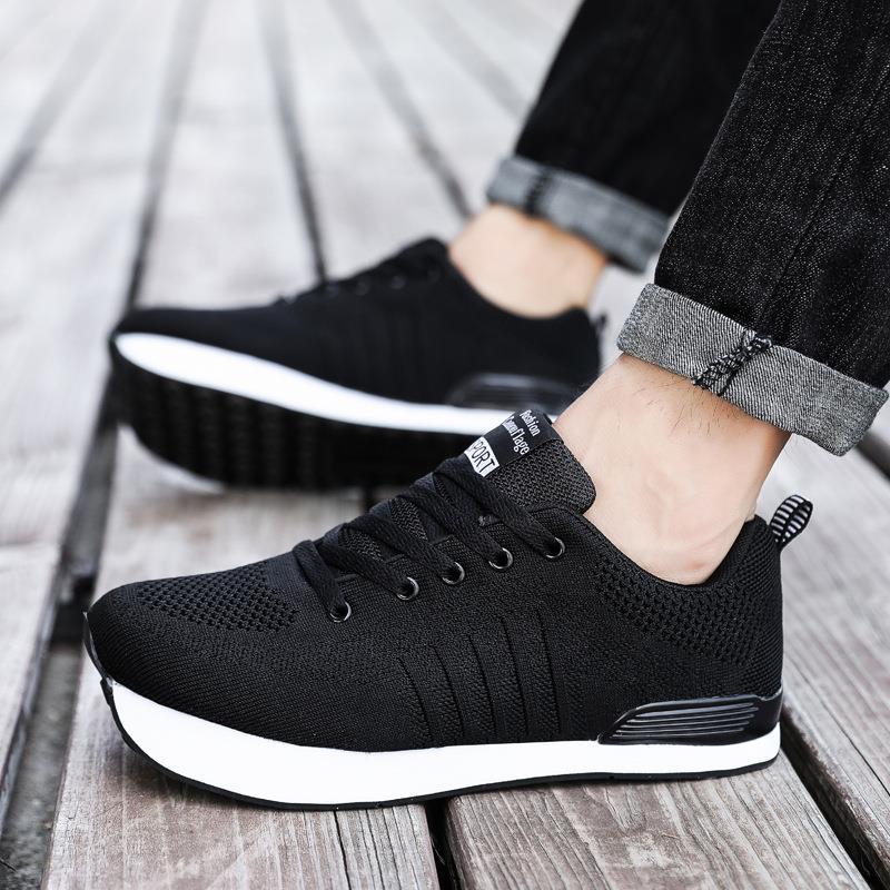 Damen Sportliche Leichtgewicht Sneaker mit atmungsaktiver Mesh-Oberfläche und dämpfendem Fußbett EB