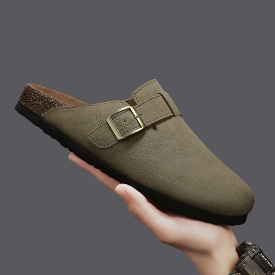 Damen elegante Clogs mit verstellbarem Riemen und rutschfester Sohle EB