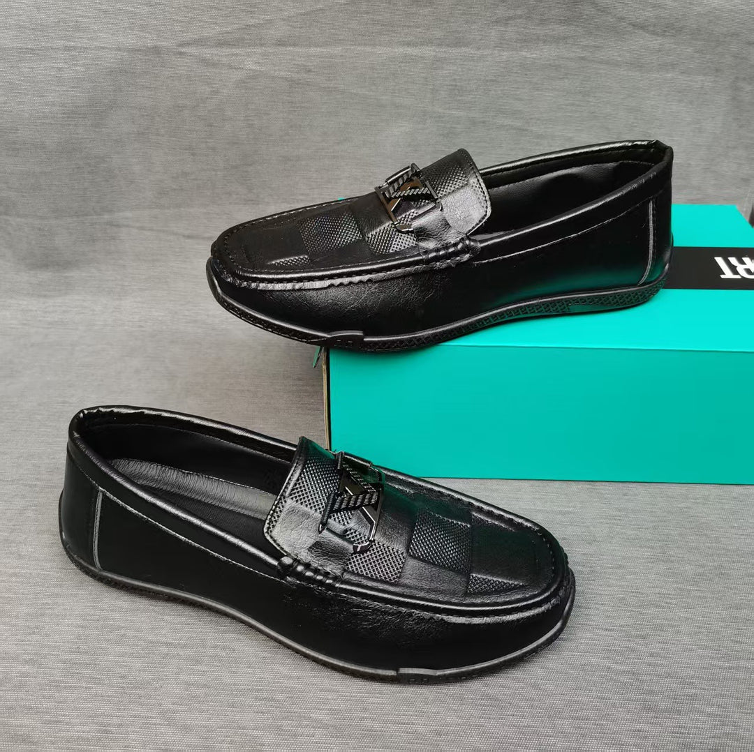 Herren Elegante Mokassins aus hochwertigem Leder mit rutschfester Sohle EB