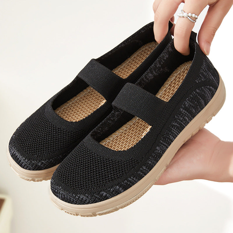 Damen Leichte Freizeit-Schuhe mit elastischem Riemen EB