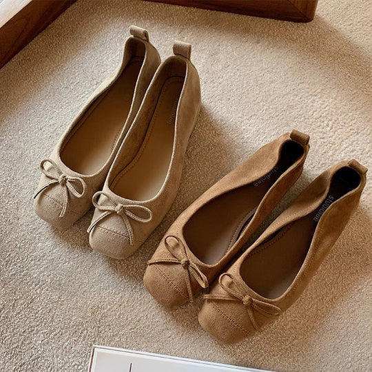 Damen Ballerinas mit dekorativem Schleifen-Detail EB