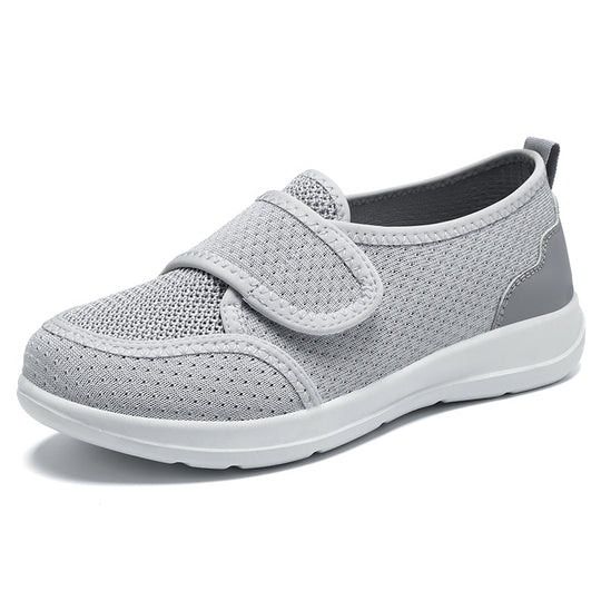 Damen Bequeme Freizeitschuhe mit praktischem Klettverschluss und atmungsaktivem Mesh-Obermaterial EB