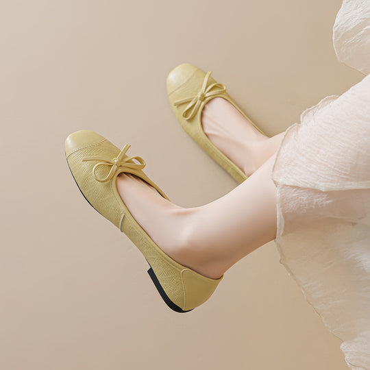 Damen Ballerinas mit dekorativem Schleifen-Design und komfortabler Sohle EB