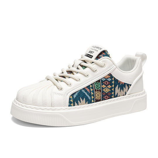 Damen Stylische Sneakers mit einzigartigem Ethno-Muster EB