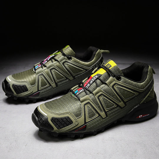 Damen Sportliche Trailrunning-Schuhe mit rutschfester Profilsohle und atmungsaktivem Obermaterial EB