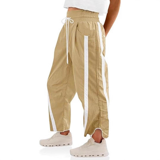 Damen lässige Freizeithose mit Seiteneinsätzen EB