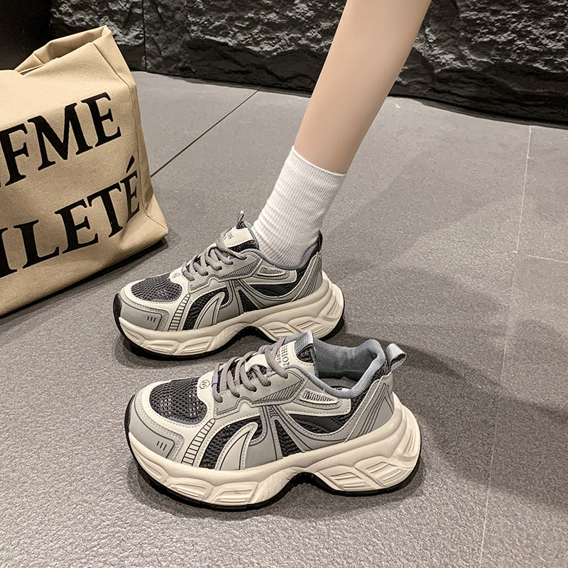 Damen Atmungsaktive Chunky Sneakers mit dämpfender Sohle EB