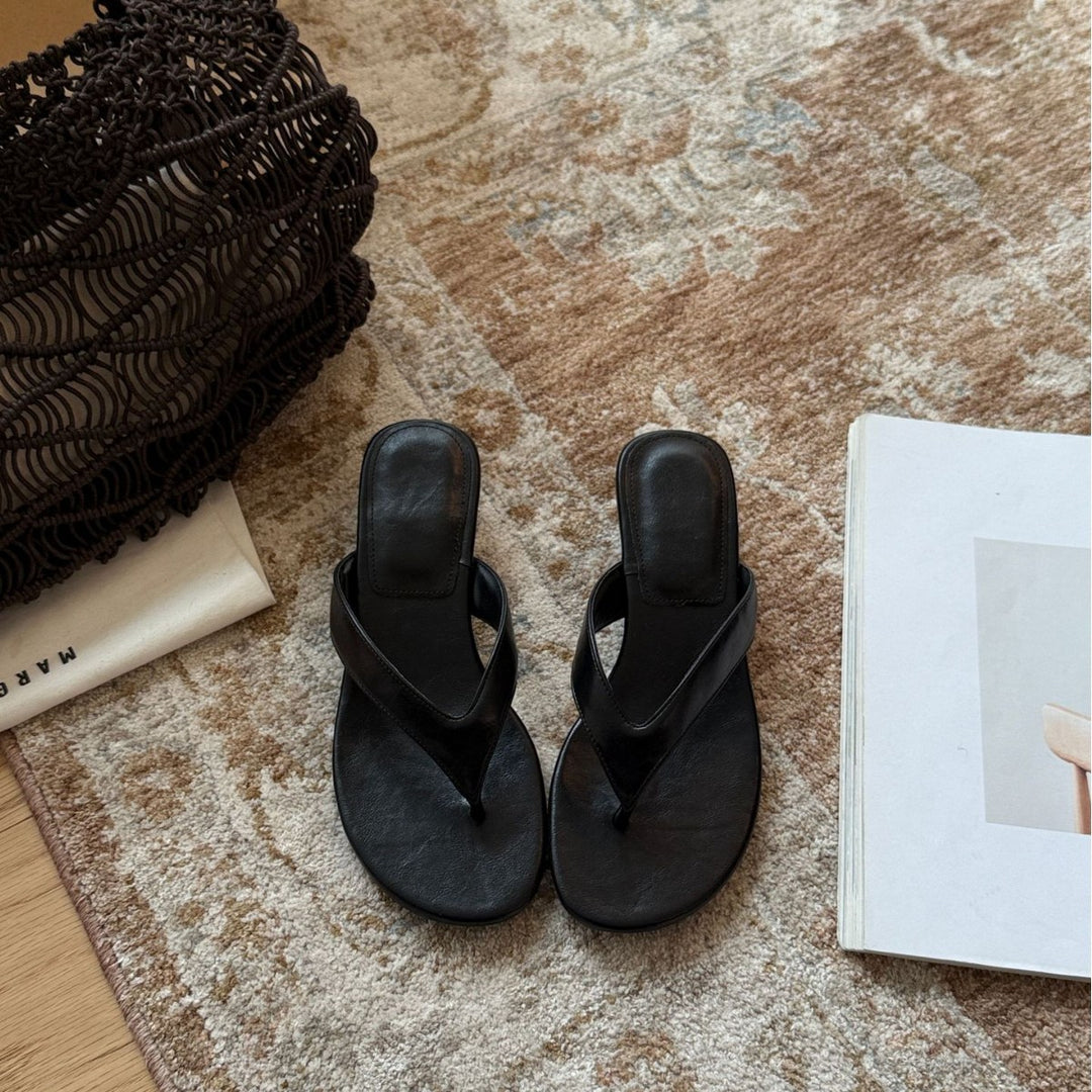 Damen Komfortable Zehentrenner-Sandalen mit ergonomischer Fußbettgestaltung und rutschfester Sohle EB