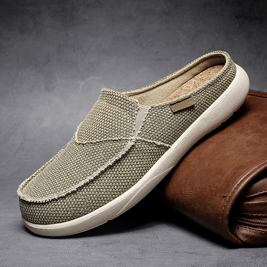 Damen Bequeme Slip-On Freizeitschuhe aus atmungsaktivem Material EB