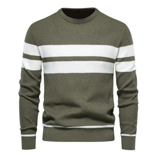 Herren strukturiertes Sweatshirt mit modernen Streifen EB