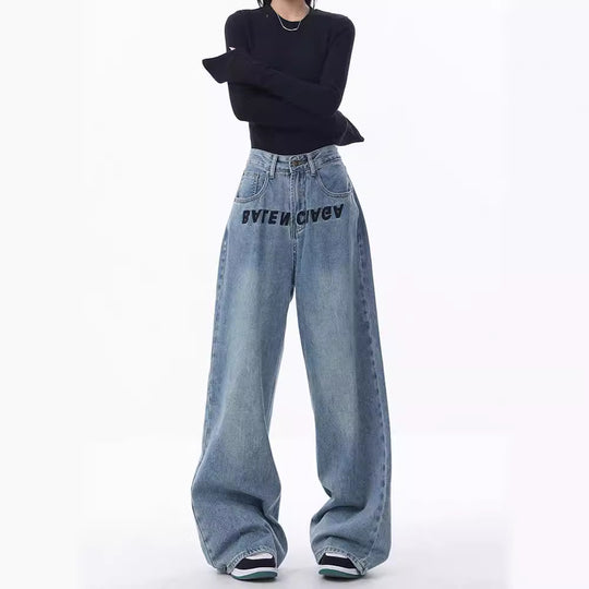 Damen Weite Jeanshose EB